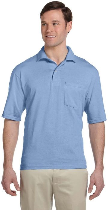 Jerzees Adult Unisex 5.4-ounce, 50/50 Cotton Poly SpotShield™ With Pocket Polo Shirt